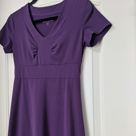 EDDIE BAUER Travex Deep Purple/ Eggplant/Plum Color Dress - Picture 6 of 11